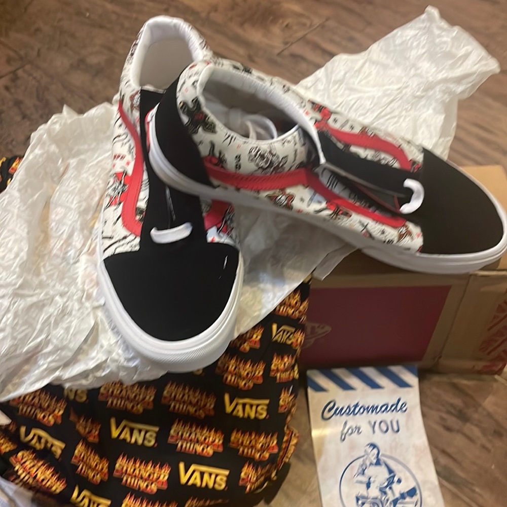 Custom Vans Stranger Things Size 10.5 Mens/12 Womens